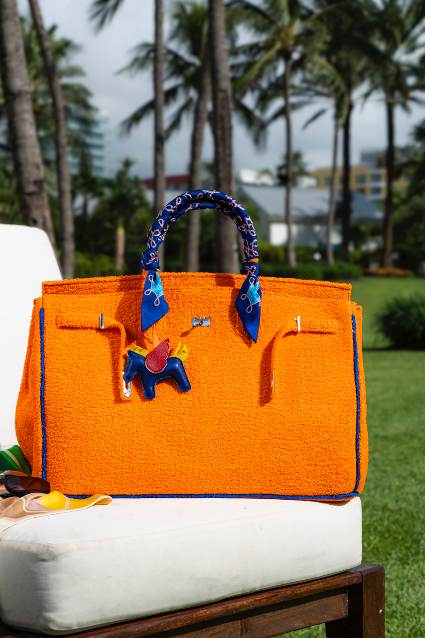 Biarritz Beach Bag Large Orange Chez La Mer